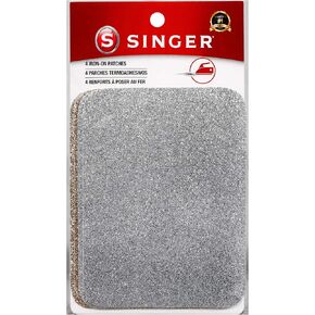 Singer Iron-On Patches-Bright Magenta & Bright Purple-3.75" x 5" -Set of 4