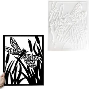 قالب راتنج ديكور الحائط على شكل اليعسوب، مقاس 15 * 11 بوصة، قوالب راتنج ديكور اليعسوب من السيليكون، قوالب راتينج فريدة من نوعها للديكور الداخلي، لغرفة المعيشة وغرفة النوم والمكاتب والأبواب in Kuwait