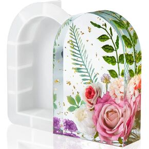 Large Silicone Molds for Resin, Large Resin Molds, Arched Shapes Silicone Molds for Resin Casting for Flowers Preservation, Books Desktop Organizer, Gift and Home Decors