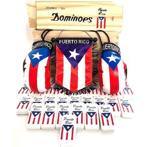 Puerto Rico Gifts Games Double six Dominoes Accessories de Puerto Rico Rican Boricua Accessories in Saudi Arabia
