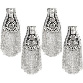 NaienCraft، حزمة من 4 كتاف معدنية بسلسلة ربط شرابة معدنية مع دبابيس in Kuwait