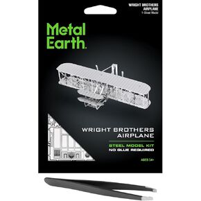 Metal Earth Wright Brothers Airplane 3D Metal Model Kit Bundle with Tweezers Fascinations in Saudi Arabia