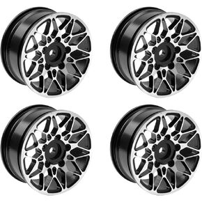 إطارات عجلة معدنية ShareGoo RC 12 مم محاور سداسية 1/10 RC Drift On-Road Racing Touring Wheel Rim متوافقة مع HSP Tamiya Kyosho RedCat Sakura WLtoys Universal 1/10 RC موازين (أرجواني)