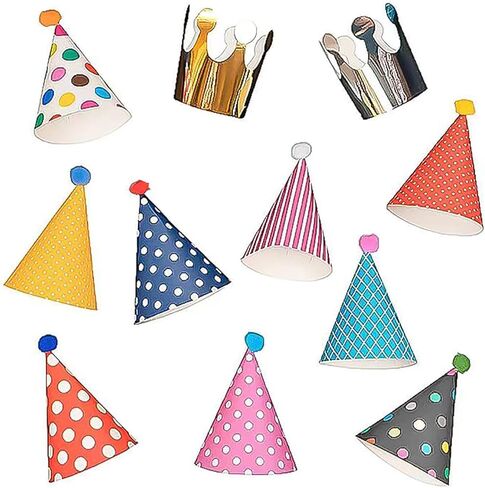 قبعة عيد ميلاد للأطفال، 11 قطعة من قبعة الحفلات المنقطة، دعامة لالتقاط صور القمر الأول والقمر الكامل للطفل، قبعة حفلات التاج، زينة عيد الميلاد in Kuwait