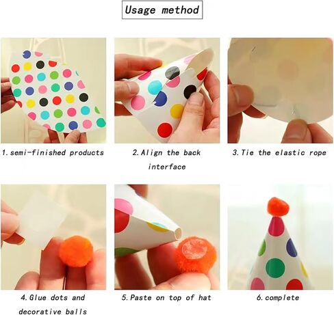 قبعة عيد ميلاد للأطفال، 11 قطعة من قبعة الحفلات المنقطة، دعامة لالتقاط صور القمر الأول والقمر الكامل للطفل، قبعة حفلات التاج، زينة عيد الميلاد in Kuwait