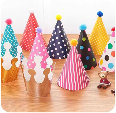 قبعة عيد ميلاد للأطفال، 11 قطعة من قبعة الحفلات المنقطة، دعامة لالتقاط صور القمر الأول والقمر الكامل للطفل، قبعة حفلات التاج، زينة عيد الميلاد in Kuwait
