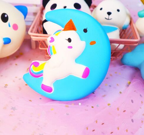 ZYZZYZY Squishies، 6 عبوات اسفنجية بطيئة الارتفاع، حزمة اسفنجية، حيوانات اسفنجية، ألعاب ضغط للأطفال، لعبة اسفنجية، تململ اسفنجي، اسفنجي لطيف، اسفنجي يونيكورن، اسفنجي كبير in Kuwait