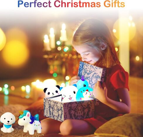 ZYZZYZY Squishies، 6 عبوات اسفنجية بطيئة الارتفاع، حزمة اسفنجية، حيوانات اسفنجية، ألعاب ضغط للأطفال، لعبة اسفنجية، تململ اسفنجي، اسفنجي لطيف، اسفنجي يونيكورن، اسفنجي كبير in Kuwait