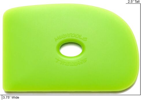 Mudtools Polymer Rib Green Size 2 Medium - Workhorse - Ceramics, Pottery, Clay - G2 in Saudi Arabia