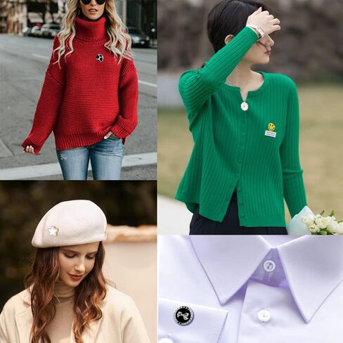 دبابيس مغناطيسية للحجاب 16 قطعة من أقوى الاشكال التجارية القوية للوشاح والشال والملابس والقبعات بازرار تزيين متعددة الاستخدامات دبوس امان للنساء والفتيات، مغناطيس, دينيم، مغناطيس, مغناطيس in Kuwait