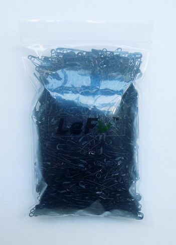 دبابيس أمان LEFV™، أدوات تثبيت وتشذيب الملابس المعدنية الصغيرة الرائعة، ملحقات أدوات تثبيت الأزرار المعدنية، عبوة من 100 قطعة، باللون الأسود in Kuwait