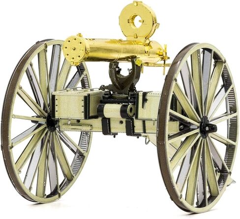 Metal Earth Fascinations Wild West Gatling Gun 3D Metal Model Kit Bundle with Tweezers in Saudi Arabia