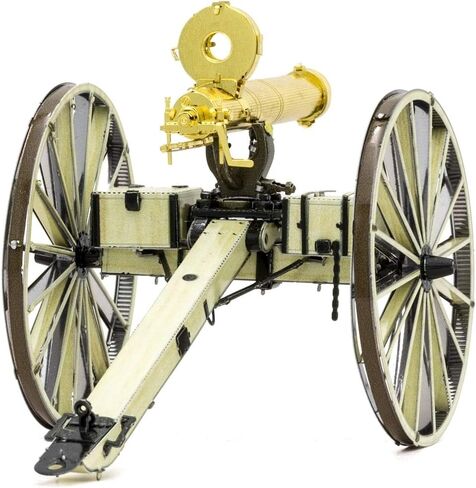 Metal Earth Fascinations Wild West Gatling Gun 3D Metal Model Kit Bundle with Tweezers in Saudi Arabia