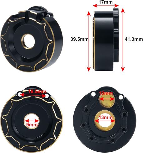 4 قطع من بينديكت هاري من النحاس الثقيل للمحرك الخارجي بوابات 1/10 RC Traxxas TRX4 TRX6 in Kuwait