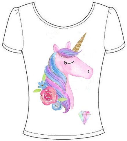 مجموعة من 3 رقع قماشية قماشية قماشية قماشية قابلة لإعادة الشحن بنمط وحيد القرن مع زهور ونجوم صديقة للبيئة من 3 قطع للديكور بنفسك باللون الوردي EASU001 in Kuwait