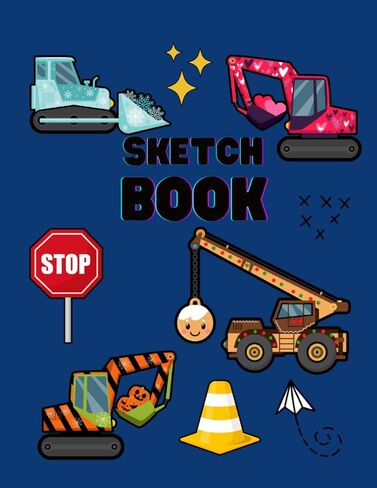 Sketchbook: Cute Truck Sketchbook, Large Blank Sketchbook For Boy, 100 Pages, 8.5" x 11", For Drawing, Sketching & Crayon Coloring (Kids Drawing Books) in Saudi Arabia