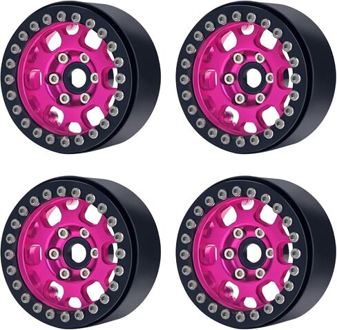 TCRC 4 قطع ألومنيوم 1.9 بوصة محاور عجلات RC Beadlock عالية الكتلة لـ 1/10 RC الزاحف TRAXXAS TRX4 TRX6 محوري SCX10 90046 SCX10 III AXI03007 Tamiya MST in Kuwait