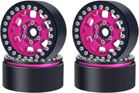 TCRC 4 قطع ألومنيوم 1.9 بوصة محاور عجلات RC Beadlock عالية الكتلة لـ 1/10 RC الزاحف TRAXXAS TRX4 TRX6 محوري SCX10 90046 SCX10 III AXI03007 Tamiya MST in Kuwait