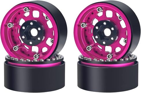 TCRC 4 قطع ألومنيوم 1.9 بوصة محاور عجلات RC Beadlock عالية الكتلة لـ 1/10 RC الزاحف TRAXXAS TRX4 TRX6 محوري SCX10 90046 SCX10 III AXI03007 Tamiya MST in Kuwait