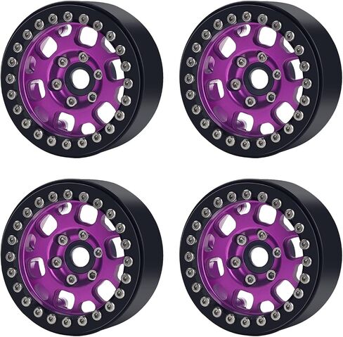 TCRC 4 قطع ألومنيوم 1.9 بوصة محاور عجلات RC Beadlock عالية الكتلة لـ 1/10 RC الزاحف TRAXXAS TRX4 TRX6 محوري SCX10 90046 SCX10 III AXI03007 Tamiya MST in Kuwait