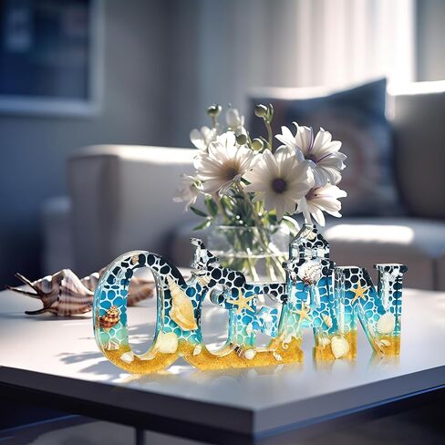 ISSEVE 3Pcs Large Letter Sign Resin Molds Silicone, Beach Ocean Sea Word Sign Silicone Molds for Resin Casting, Epoxy Molds for DIY Tropical Coastal Resin Crafts Home Office Desk Decoration in Kuwait