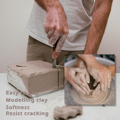 ReArt High Fire Pottery Clay Beige 20LBs Cone 06-10 for Wheel Throwing and Hand Building Pottery Clay for Sculpting All-Purpose Modeling Clay (20Lb) in Kuwait