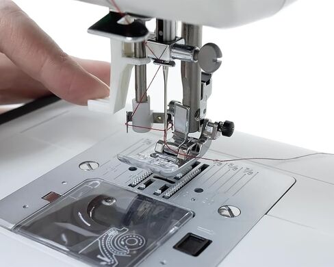 FAMILY 200 PRO|Computerized Household Sewing Machine with Accessory Kit, Foot Pedal, 100 Stitches, Alphabet, Extension Table, Horizontal Rotary Shuttle in Kuwait