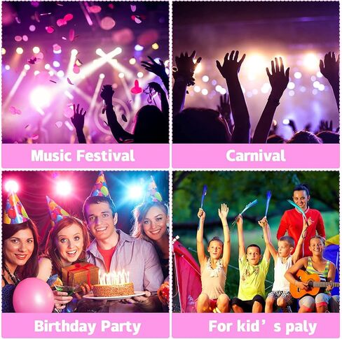 Kasyat 10 Pieces Fiber Optic Light Wand Stick Glow Flashing Wands Fiber Optic Wands LED Flashing Sticks LED Fiber Wands Colorful Flashing LED Wands for Boys and Girls Party Favors (Blue) in Kuwait