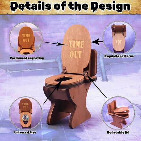 DND Dice Jail, Dice Chair of Shame with Dunce Hat, DND Accessories for Dungeons and Dragons, DND Gift for Fans of Tabletop Games, Time Out Chair for RPG Game, Fits Die Size D4-D20 in Kuwait