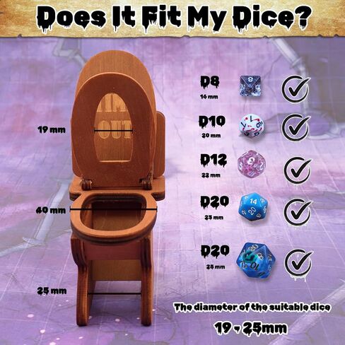 DND Dice Jail, Dice Chair of Shame with Dunce Hat, DND Accessories for Dungeons and Dragons, DND Gift for Fans of Tabletop Games, Time Out Chair for RPG Game, Fits Die Size D4-D20 in Kuwait