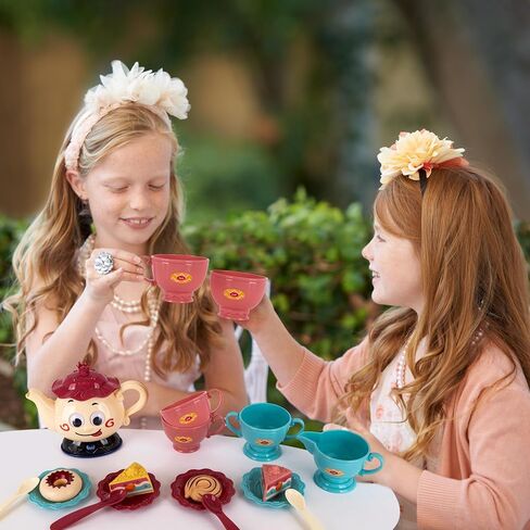 ArtCreativity Musical Tea Set for Girls - 19-Piece Girls Tea Party Set -Toddler Tea Set with Motion-Activated Pouring Sound, Music, and Flashing Lights for Kids Ages 3 4 5 6 in Saudi Arabia
