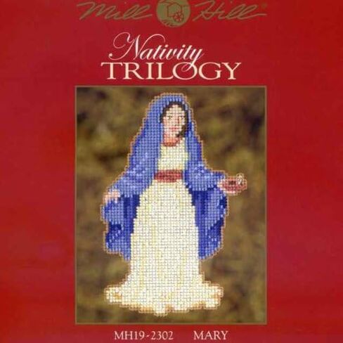Mary Beaded Counted Cross Stitch Ornament Kit Mill Hill 2012 Nativity Trilogy MH192302 in Saudi Arabia