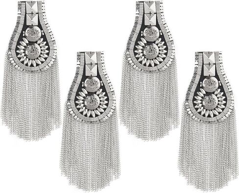 NaienCraft، حزمة من 4 كتاف معدنية بسلسلة ربط شرابة معدنية مع دبابيس in Kuwait