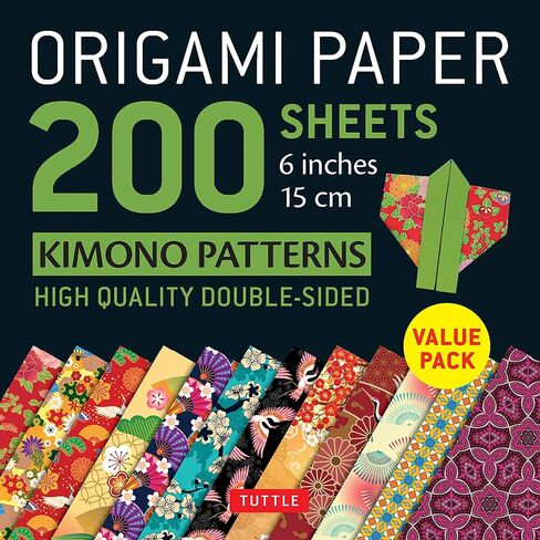 Origami Paper 200 sheets Kimono Patterns 6" (15 cm): Tuttle Origami Paper: High-Quality Double-Sided Origami Sheets Printed with 12 Patterns (Instructions for 6 Projects Included) in Saudi Arabia