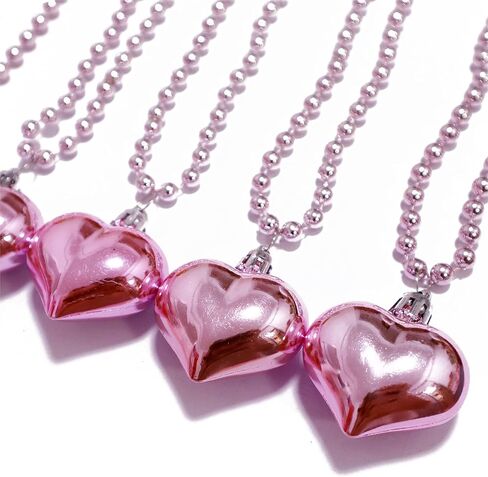 HELERKOL 12 قطعة من القلادات المطرزة لحفلات العزوبية قلادة على شكل قلب وردي قلادات مطرزة بإكسسوارات عيد الحب قلادات مطرزة لحفلات الزفاف وحفلات الزفاف وديكورات قلادة مطرزة in Kuwait