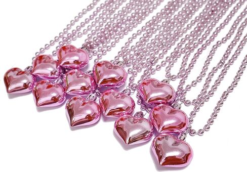 HELERKOL 12 قطعة من القلادات المطرزة لحفلات العزوبية قلادة على شكل قلب وردي قلادات مطرزة بإكسسوارات عيد الحب قلادات مطرزة لحفلات الزفاف وحفلات الزفاف وديكورات قلادة مطرزة in Kuwait