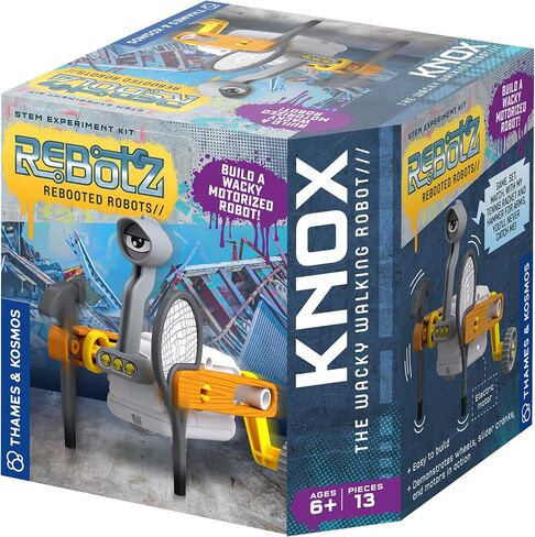 Thames & Kosmos, ReBotz: Rebooted Robots 4-Pack | Knox, Pogo, Scootz & Halfpipe | Motorized Models | Simple Machines | Springs, Cams, Cranks, Wheels, Levers, Sliders in Kuwait