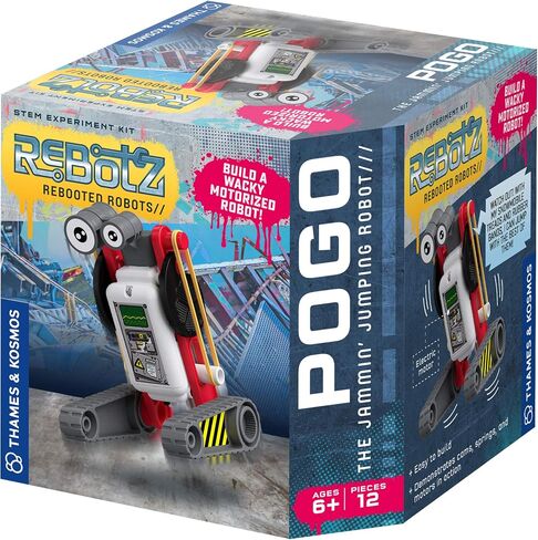 Thames & Kosmos, ReBotz: Rebooted Robots 4-Pack | Knox, Pogo, Scootz & Halfpipe | Motorized Models | Simple Machines | Springs, Cams, Cranks, Wheels, Levers, Sliders in Kuwait