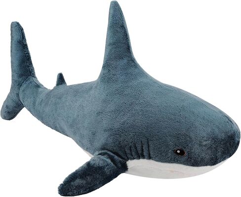 MUPI Shark Plush 17 بوصة، وسادة قرش محشوة على شكل حيوان القرش، لعبة قرش القرش المحشوة، لعبة قرش المحيط المحشوة، حيوان كبير من القطيفة، دمية قرش محشوة كبيرة، حيوان بحري (أزرق داكن) in Kuwait