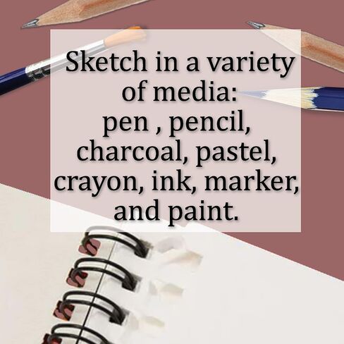 كتاب رسم حلزوني، 3 وسادات رسم للفنانين 30 ورقة لكل منها، كتاب رسم 8.5 بوصة × 11 بوصة، منصات رسم للفنانين البالغين والأطفال المبتدئين، دفتر رسم، لوحة رسم لرسم فن الرسم بالفحم in Kuwait