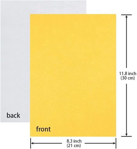 Caydo 30 Pcs 8" x 12" Adhesive Backed Felt Fabric Sheets, Assorted Color Christmas Felt Sheet for Sewing DIY Craft and Christmas Decorations in Saudi Arabia