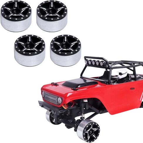 1.0 عجلات Beadlock لأجزاء ترقية SCX24 المحورية Deadbolt Bronco C10 JLU (النوع 1) in Kuwait