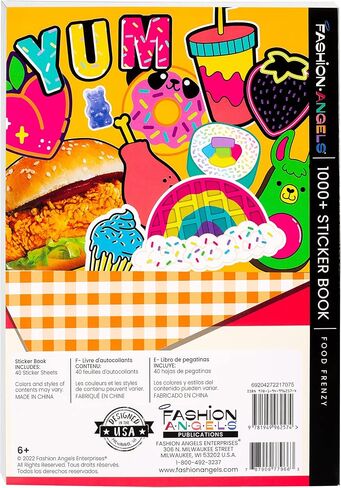Fashion Angels 1000+ Food Sticker Book - Dive into Over 1,000 Delightful Cute Food Stickers for Kids, Perfect for Personalizing Laptops, Journals, Cards & More, Ideal for Kids Ages 6 and Up in Saudi Arabia