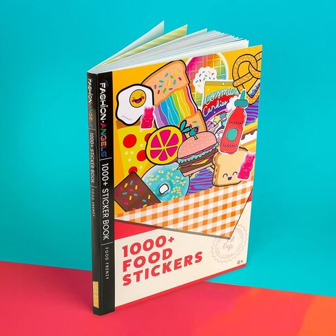 Fashion Angels 1000+ Food Sticker Book - Dive into Over 1,000 Delightful Cute Food Stickers for Kids, Perfect for Personalizing Laptops, Journals, Cards & More, Ideal for Kids Ages 6 and Up in Saudi Arabia