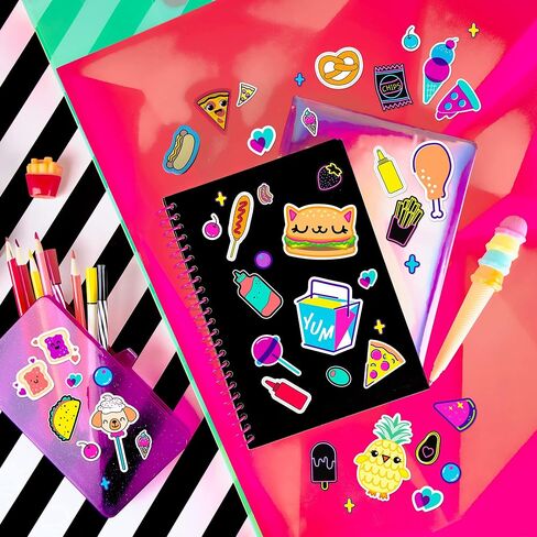Fashion Angels 1000+ Food Sticker Book - Dive into Over 1,000 Delightful Cute Food Stickers for Kids, Perfect for Personalizing Laptops, Journals, Cards & More, Ideal for Kids Ages 6 and Up in Saudi Arabia