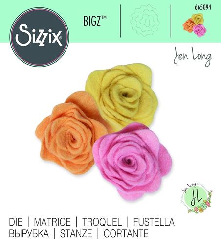 Sizzix Bigz Die 665094 3D Rose #2 by Jen Long, Multicolor in Saudi Arabia