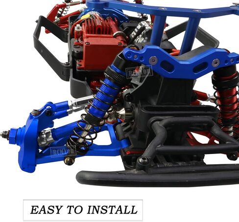 جزء ترقية RCMYou لـ 1/10 Arrma Granite/Senton 4x4 3S Blx Mega 550، صدمات RC، برج الصدمات، ذراع التعليق الأمامي الخلفي، كتل التوجيه، كتل العجلات C-Hubs، حاملات المحور، أحمر in Kuwait