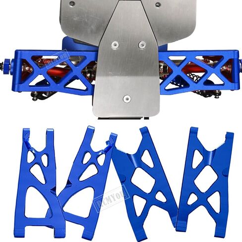 جزء ترقية RCMYou لـ 1/10 Arrma Granite/Senton 4x4 3S Blx Mega 550، صدمات RC، برج الصدمات، ذراع التعليق الأمامي الخلفي، كتل التوجيه، كتل العجلات C-Hubs، حاملات المحور، أحمر in Kuwait