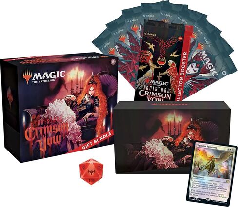 Magic: The Gathering Innistrad: Crimson Vow Gift Bundle | 8 Set Boosters | 1 Collector Booster | Accessories in Saudi Arabia