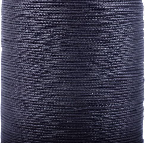 KONMAY 0.5mm Extra Strong Braided Round Waxed Leather Sewing Thread, 141 Yards Army Green Upholstery Waxed Thread with Core for Hand and Machine Sewing, Leather Stitching, Macrame and Jewelry Making in Kuwait